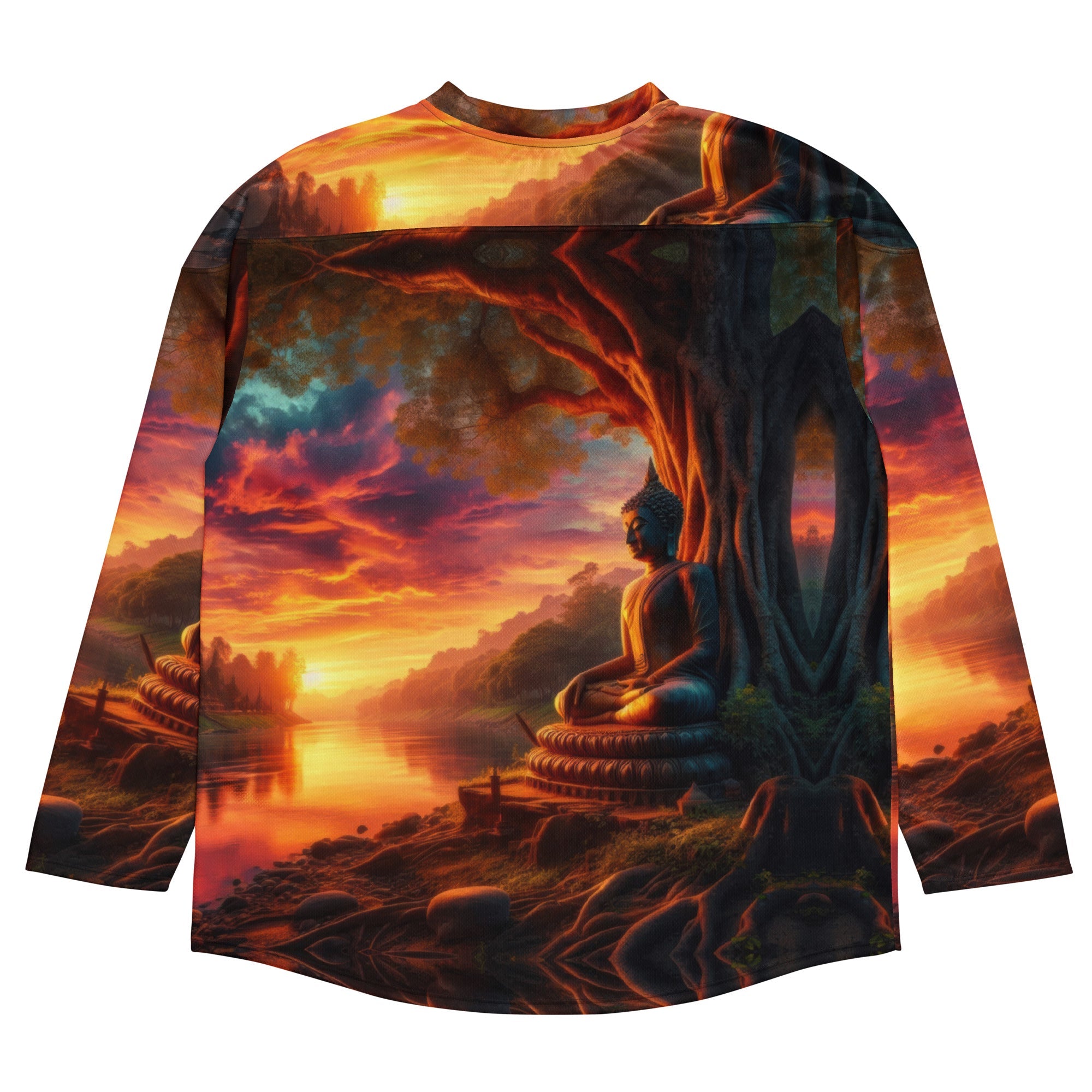 Tranquility Recycled hockey fan jersey by Gregg Acini Adoree Designs - Gregg Acini Adoree Designs - Hockey Jersey