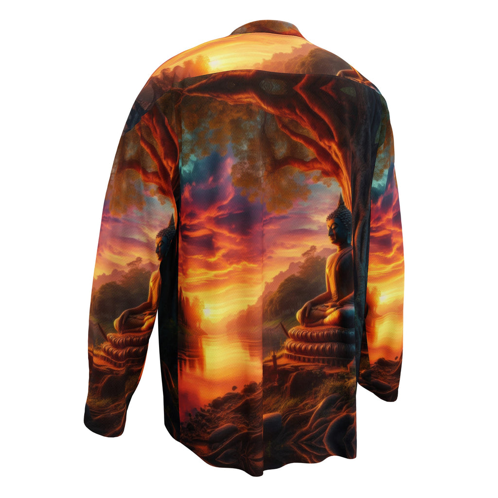 Tranquility Recycled hockey fan jersey by Gregg Acini Adoree Designs - Gregg Acini Adoree Designs - Hockey Jersey