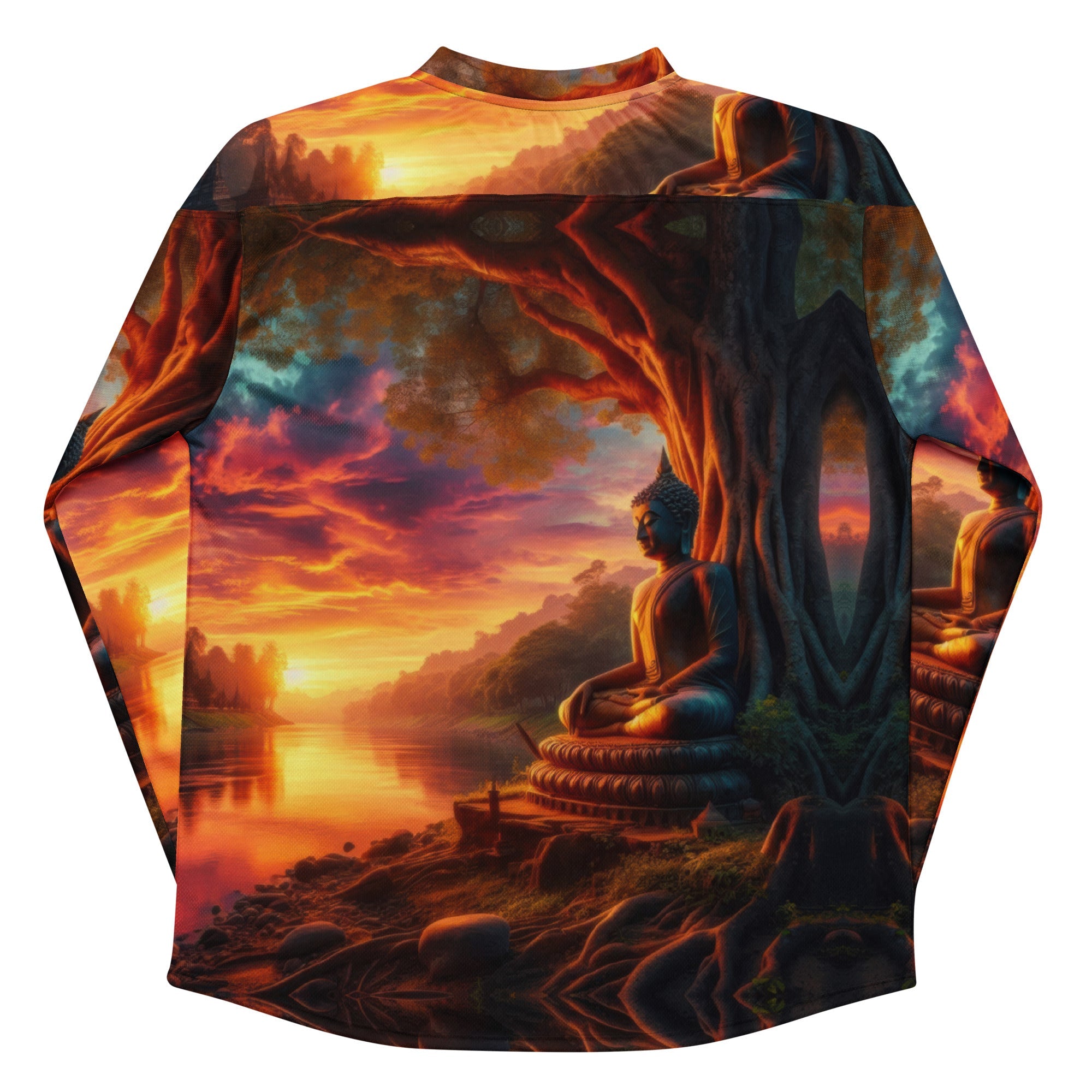 Tranquility Recycled hockey fan jersey by Gregg Acini Adoree Designs - Gregg Acini Adoree Designs - Hockey Jersey