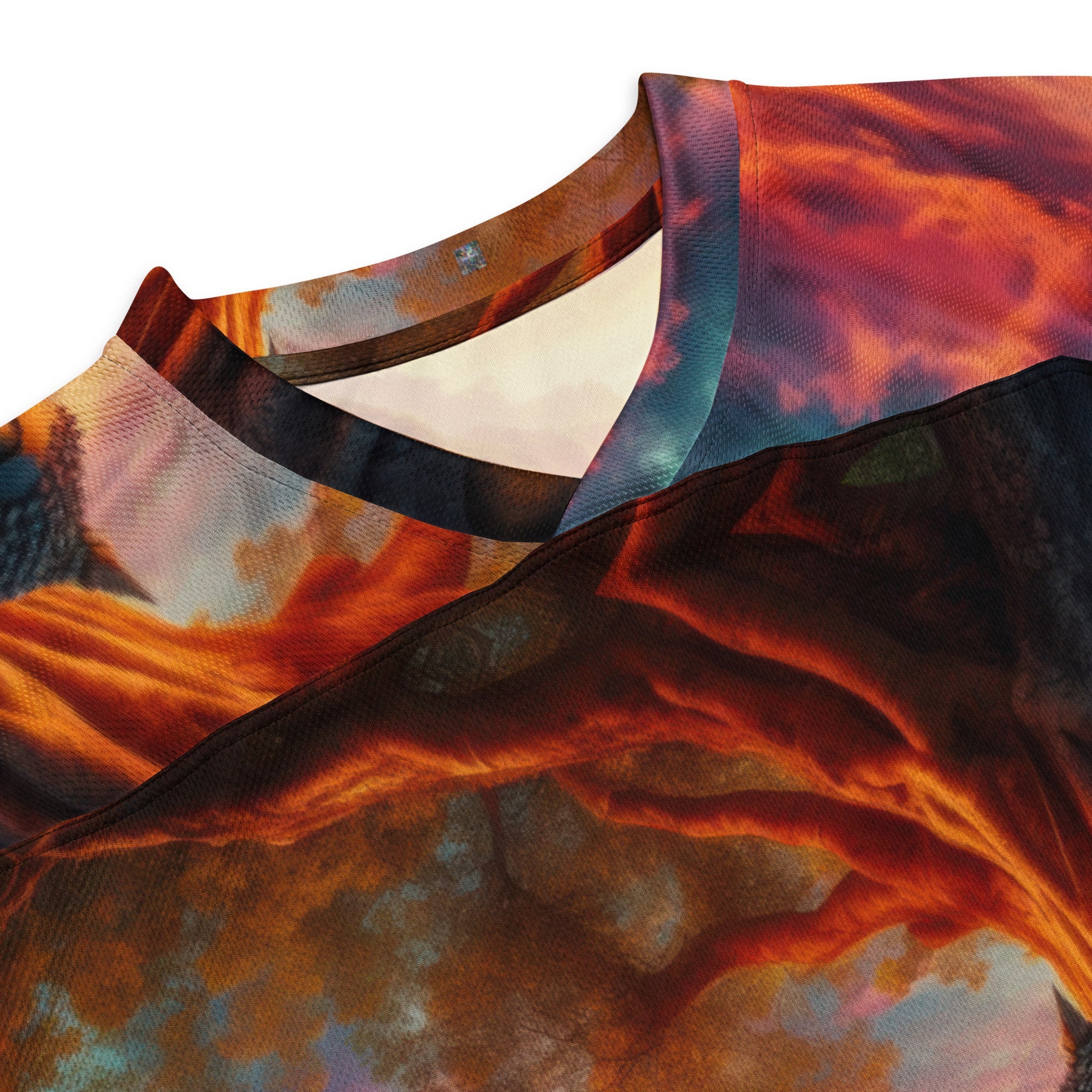 Tranquility Recycled hockey fan jersey by Gregg Acini Adoree Designs - Gregg Acini Adoree Designs - Hockey Jersey