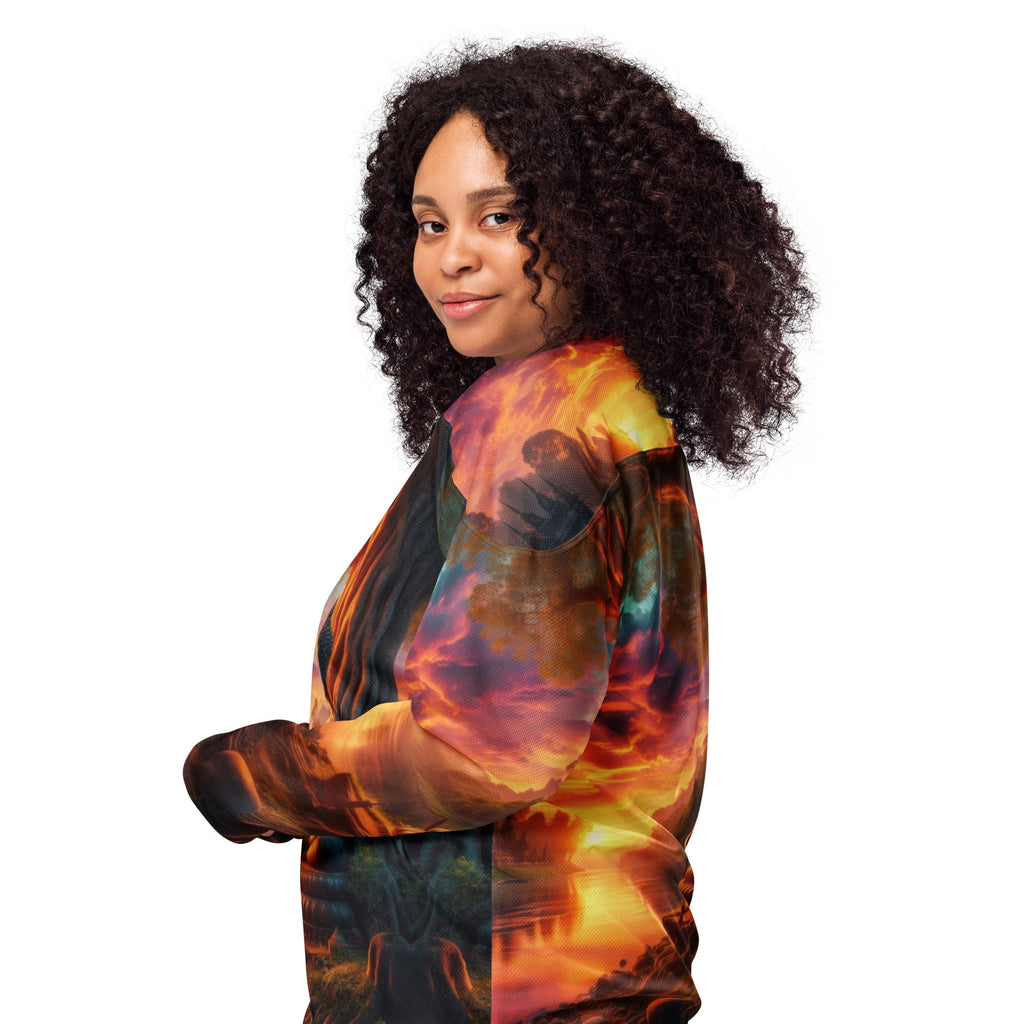 Tranquility Recycled hockey fan jersey by Gregg Acini Adoree Designs - Gregg Acini Adoree Designs - Hockey Jersey