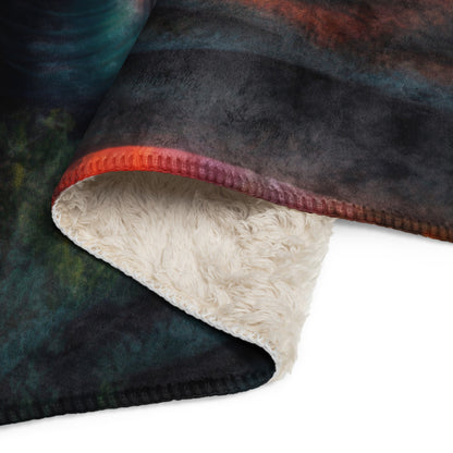 Tranquility Sherpa blanket by Gregg Acini Adoree Designs - Gregg Acini Adoree Designs - Blanket