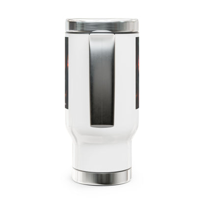 Tranquility Stainless Steel Travel Mug - 14oz Handle Design - Gregg Acini Adoree Designs - Mug