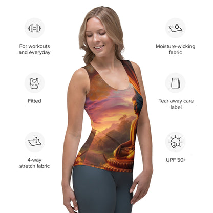 Tranquility Sublimation Cut & Sew Tank Top - Gregg Acini Adoree Designs - Tank Top