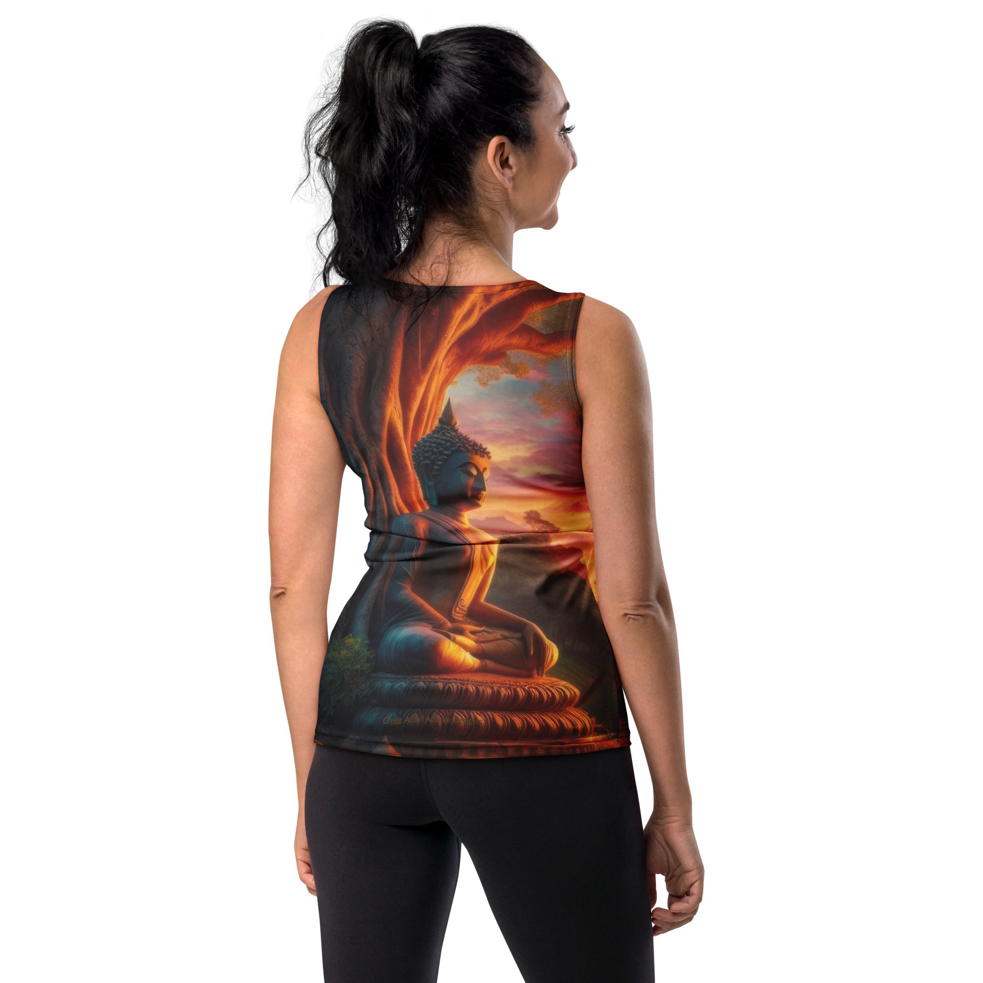 Tranquility Sublimation Cut & Sew Tank Top - Gregg Acini Adoree Designs - Tank Top