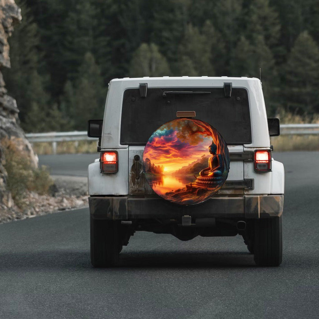 Tranquility Thickened Spare Tire Cover - Gregg Acini Adoree Designs - License Plates & Wheels