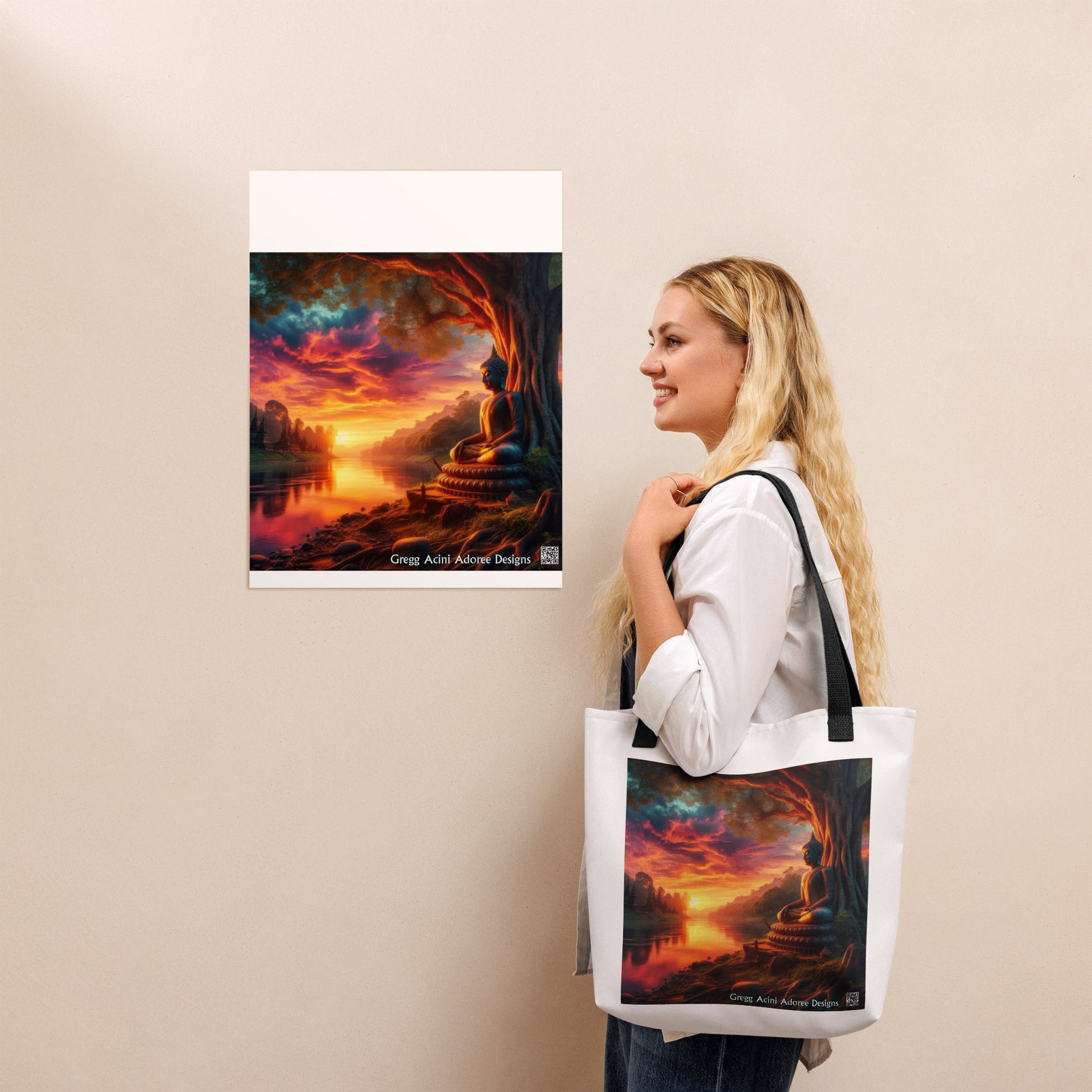 Tranquility Tote bag by Gregg Acini Adoree Designs - Gregg Acini Adoree Designs - Tote Bag