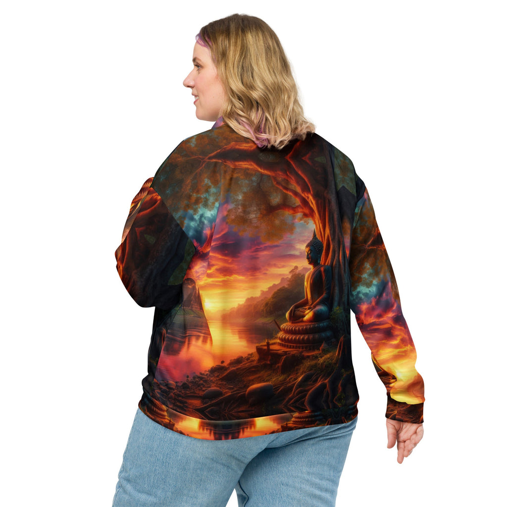Tranquility Unisex Bomber Jacket by Gregg Acini Adoree Designs - Gregg Acini Adoree Designs - Bomber Jacket