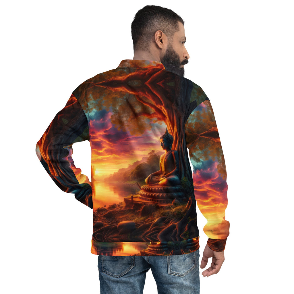 Tranquility Unisex Bomber Jacket by Gregg Acini Adoree Designs - Gregg Acini Adoree Designs - Bomber Jacket