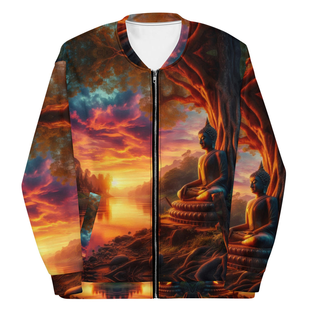 Tranquility Unisex Bomber Jacket by Gregg Acini Adoree Designs - Gregg Acini Adoree Designs - Bomber Jacket