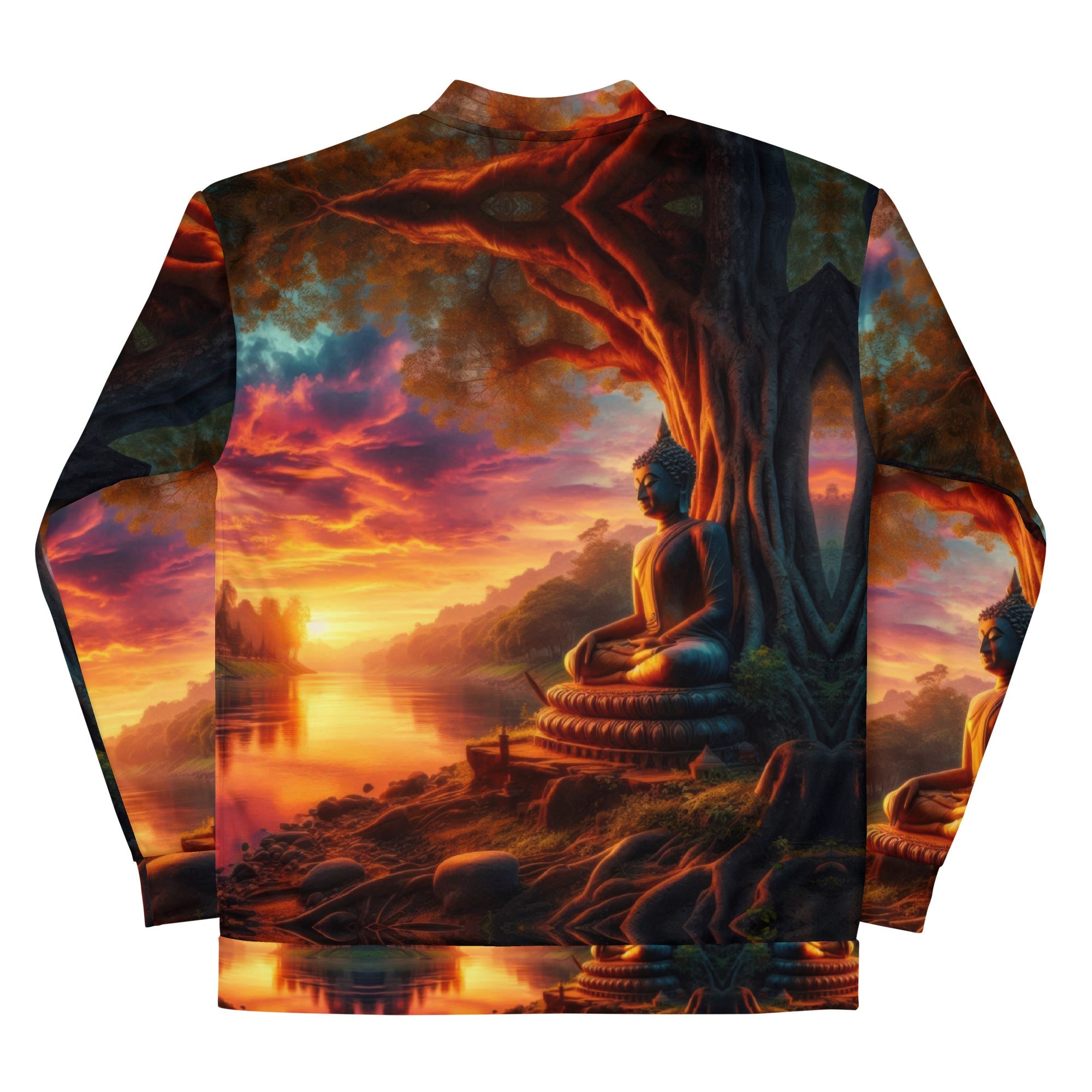 Tranquility Unisex Bomber Jacket by Gregg Acini Adoree Designs - Gregg Acini Adoree Designs - Bomber Jacket