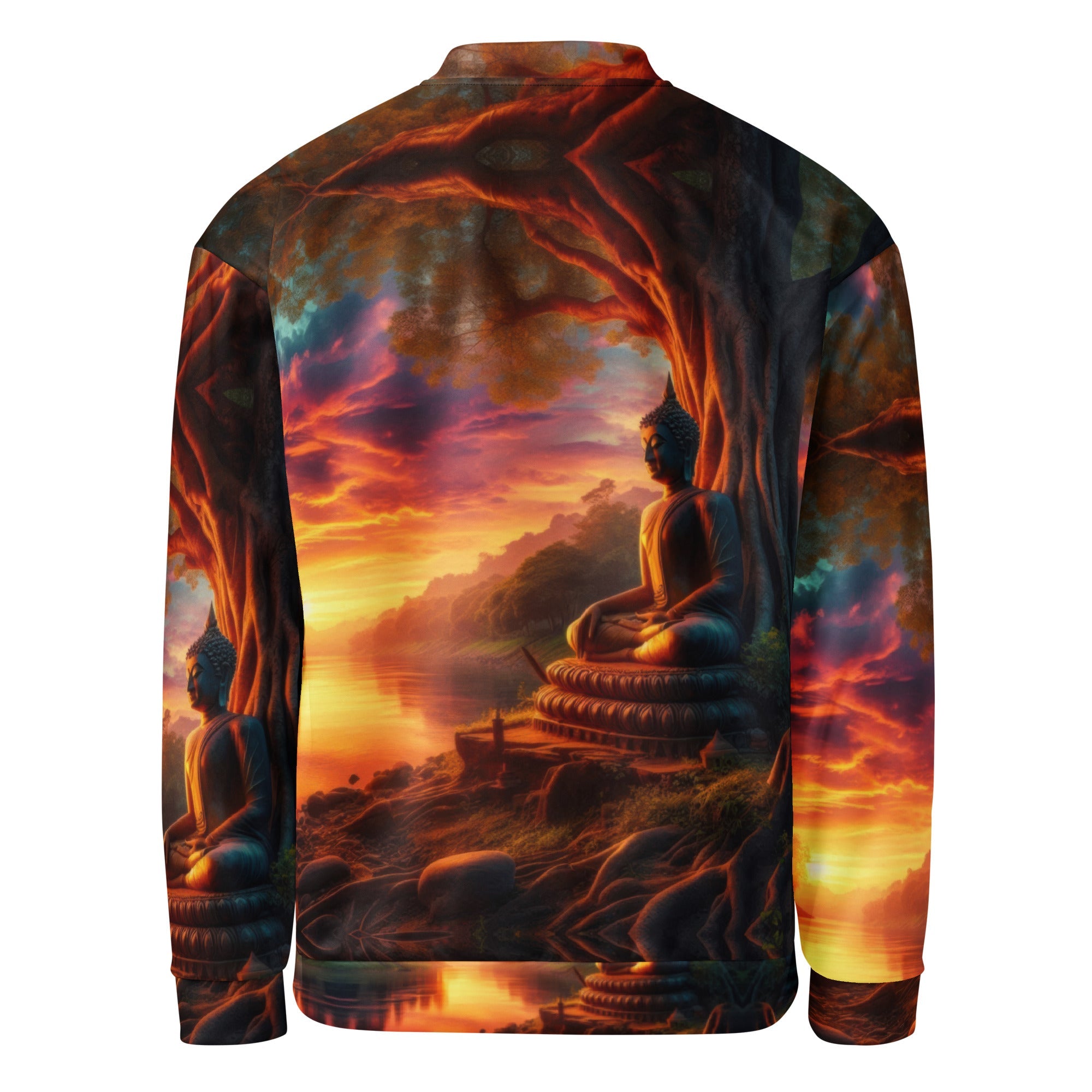 Tranquility Unisex Bomber Jacket by Gregg Acini Adoree Designs - Gregg Acini Adoree Designs - Bomber Jacket