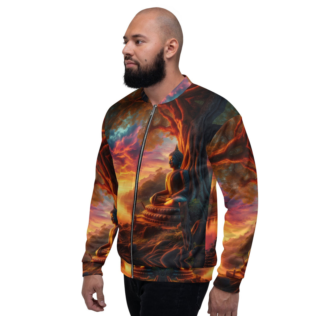 Tranquility Unisex Bomber Jacket by Gregg Acini Adoree Designs - Gregg Acini Adoree Designs - Bomber Jacket