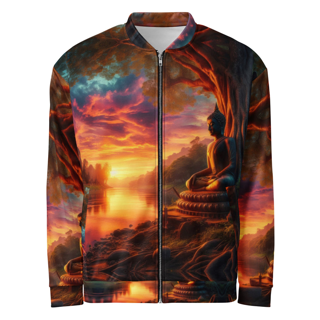Tranquility Unisex Bomber Jacket by Gregg Acini Adoree Designs - Gregg Acini Adoree Designs - Bomber Jacket