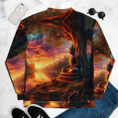 Tranquility Unisex Bomber Jacket by Gregg Acini Adoree Designs - Gregg Acini Adoree Designs - Bomber Jacket