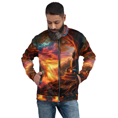 Tranquility Unisex Bomber Jacket by Gregg Acini Adoree Designs - Gregg Acini Adoree Designs - Bomber Jacket