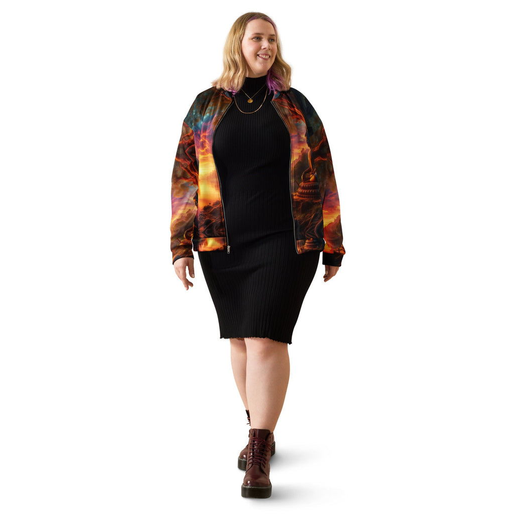 Tranquility Unisex Bomber Jacket by Gregg Acini Adoree Designs - Gregg Acini Adoree Designs - Bomber Jacket