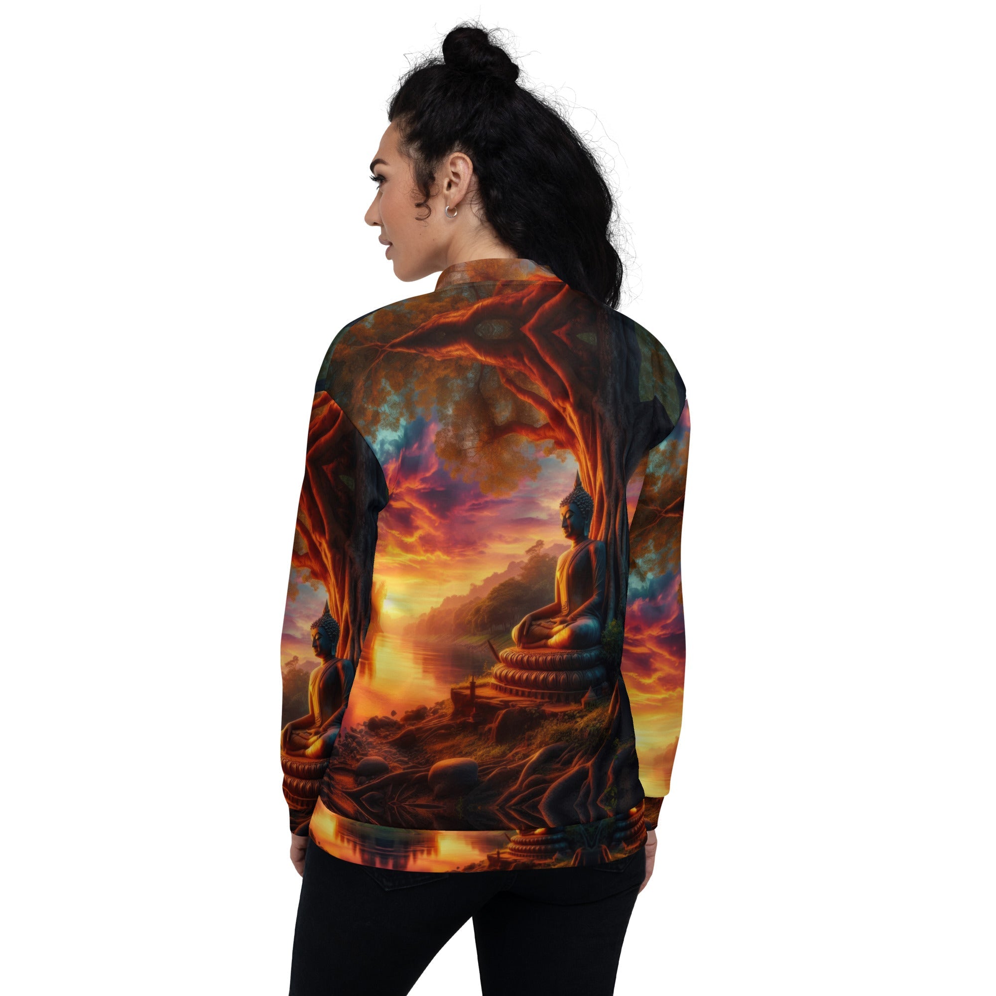 Tranquility Unisex Bomber Jacket by Gregg Acini Adoree Designs - Gregg Acini Adoree Designs - Bomber Jacket