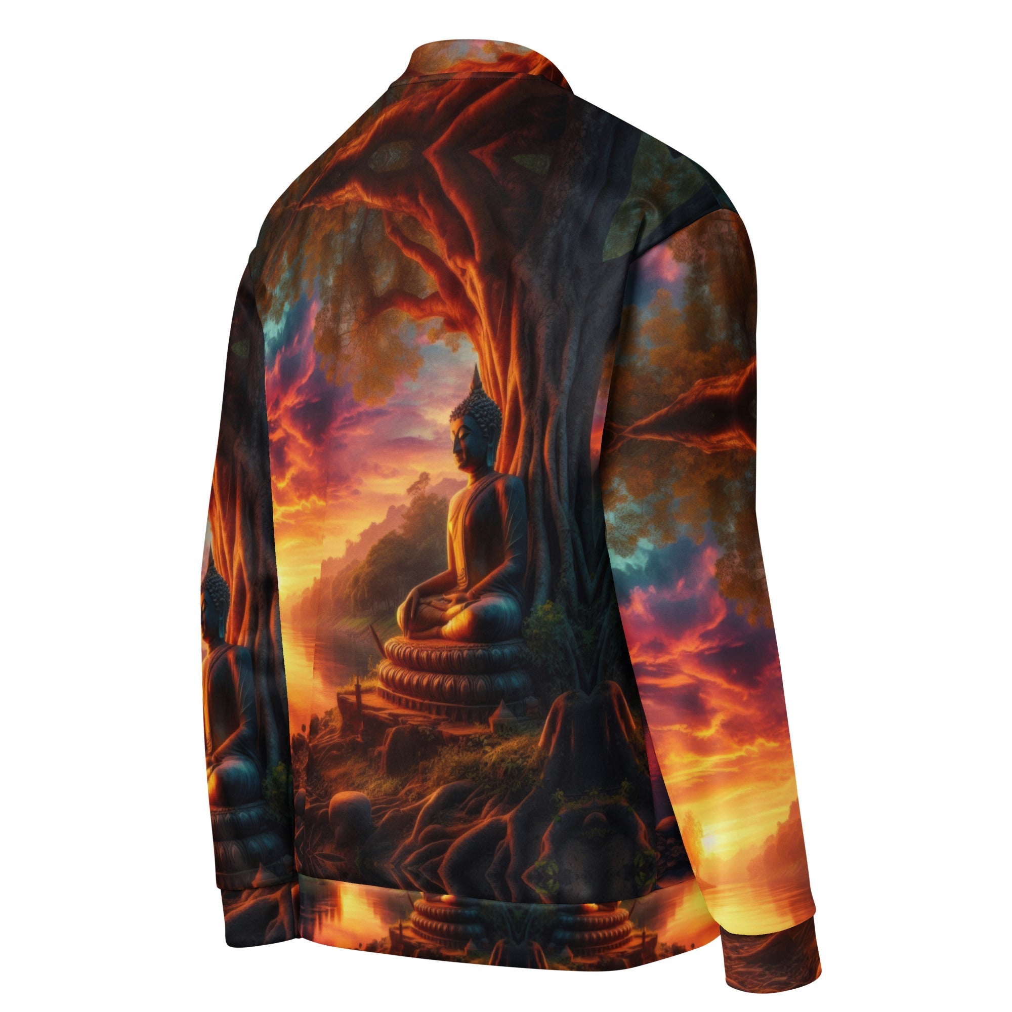 Tranquility Unisex Bomber Jacket by Gregg Acini Adoree Designs - Gregg Acini Adoree Designs - Bomber Jacket