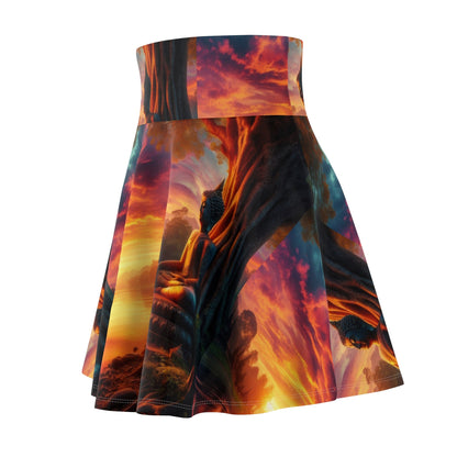 Tranquility Women's Skater Skirt - Meditation - Inspired Fashion - Gregg Acini Adoree Designs - Skirt
