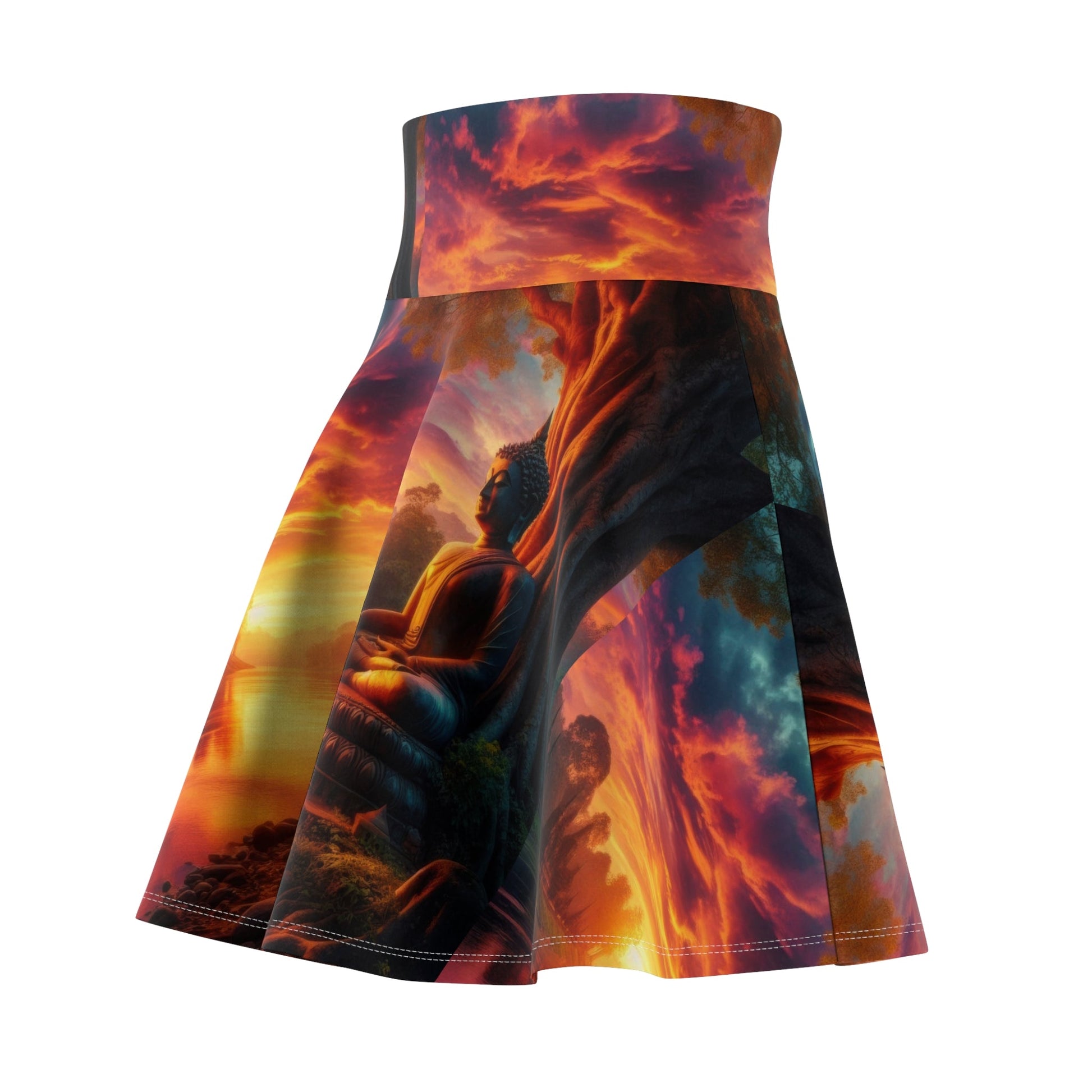 Tranquility Women's Skater Skirt - Meditation - Inspired Fashion - Gregg Acini Adoree Designs - Skirt