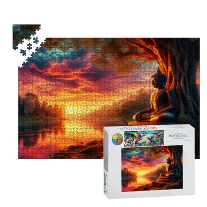 Tranquility Wooden Jigsaw Puzzles 1000 pcs (Horizontal) - Gregg Acini Adoree Designs - Jigsaw Puzzle