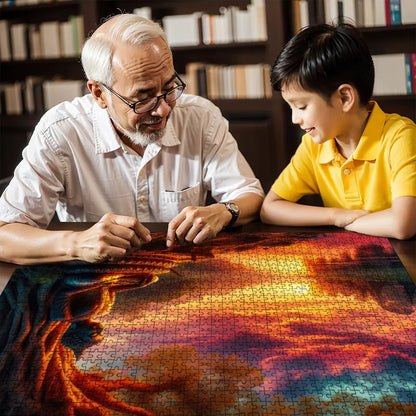 Tranquility Wooden Jigsaw Puzzles 1000 pcs (Horizontal) - Gregg Acini Adoree Designs - Jigsaw Puzzle