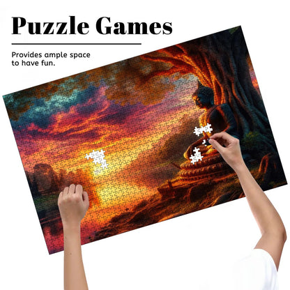 Tranquility Wooden Jigsaw Puzzles 1000 pcs (Horizontal) - Gregg Acini Adoree Designs - Jigsaw Puzzle