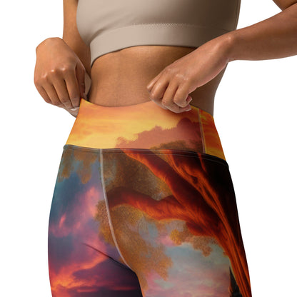 Tranquility Yoga Leggings - Gregg Acini Adoree Designs - Leggings