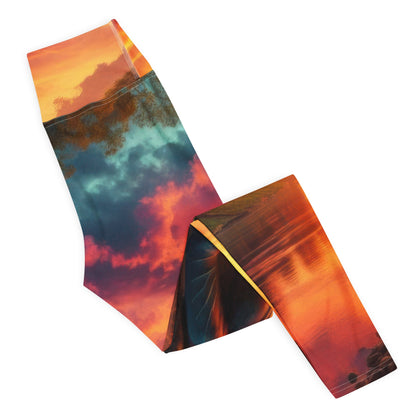 Tranquility Yoga Leggings - Gregg Acini Adoree Designs - Leggings