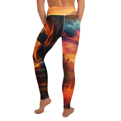 Tranquility Yoga Leggings - Gregg Acini Adoree Designs - Leggings