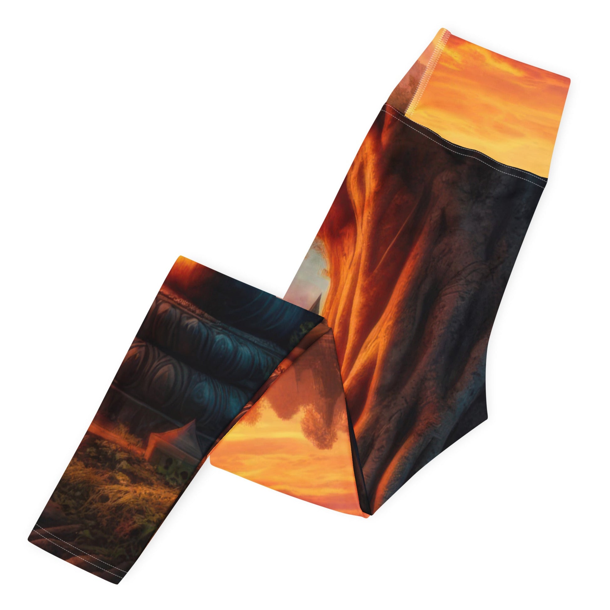Tranquility Yoga Leggings - Gregg Acini Adoree Designs - Leggings