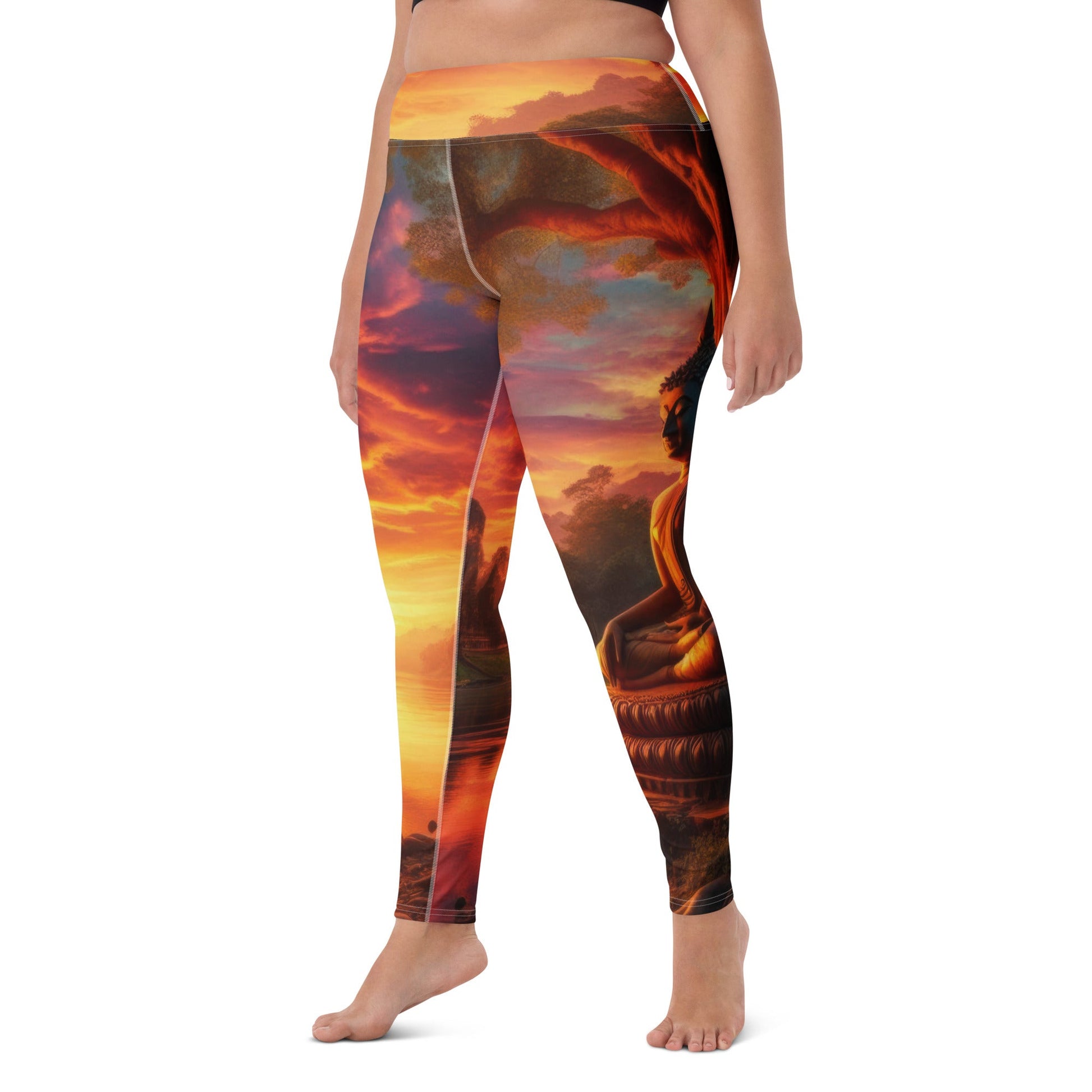 Tranquility Yoga Leggings - Gregg Acini Adoree Designs - Leggings