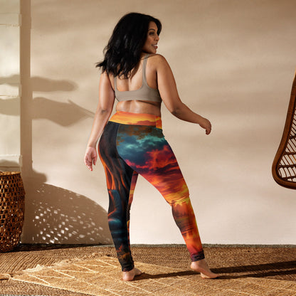 Tranquility Yoga Leggings - Gregg Acini Adoree Designs - Leggings