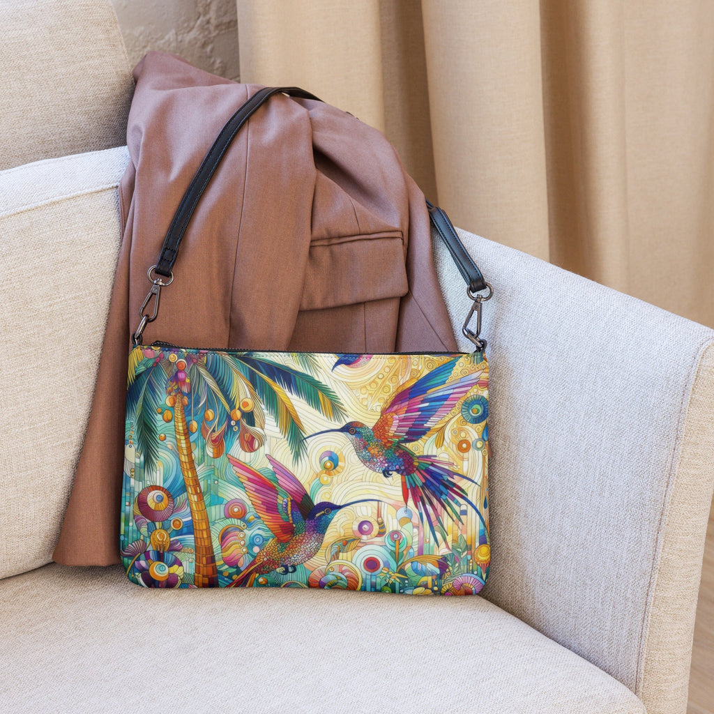 Tropical Hummingbirds Crossbody bag - Gregg Acini Adoree Designs - Handbag