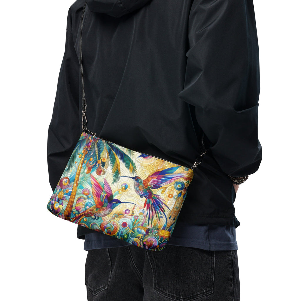 Tropical Hummingbirds Crossbody bag - Gregg Acini Adoree Designs - Handbag
