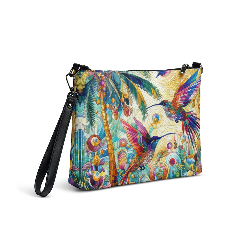 Tropical Hummingbirds Crossbody bag - Gregg Acini Adoree Designs - Handbag