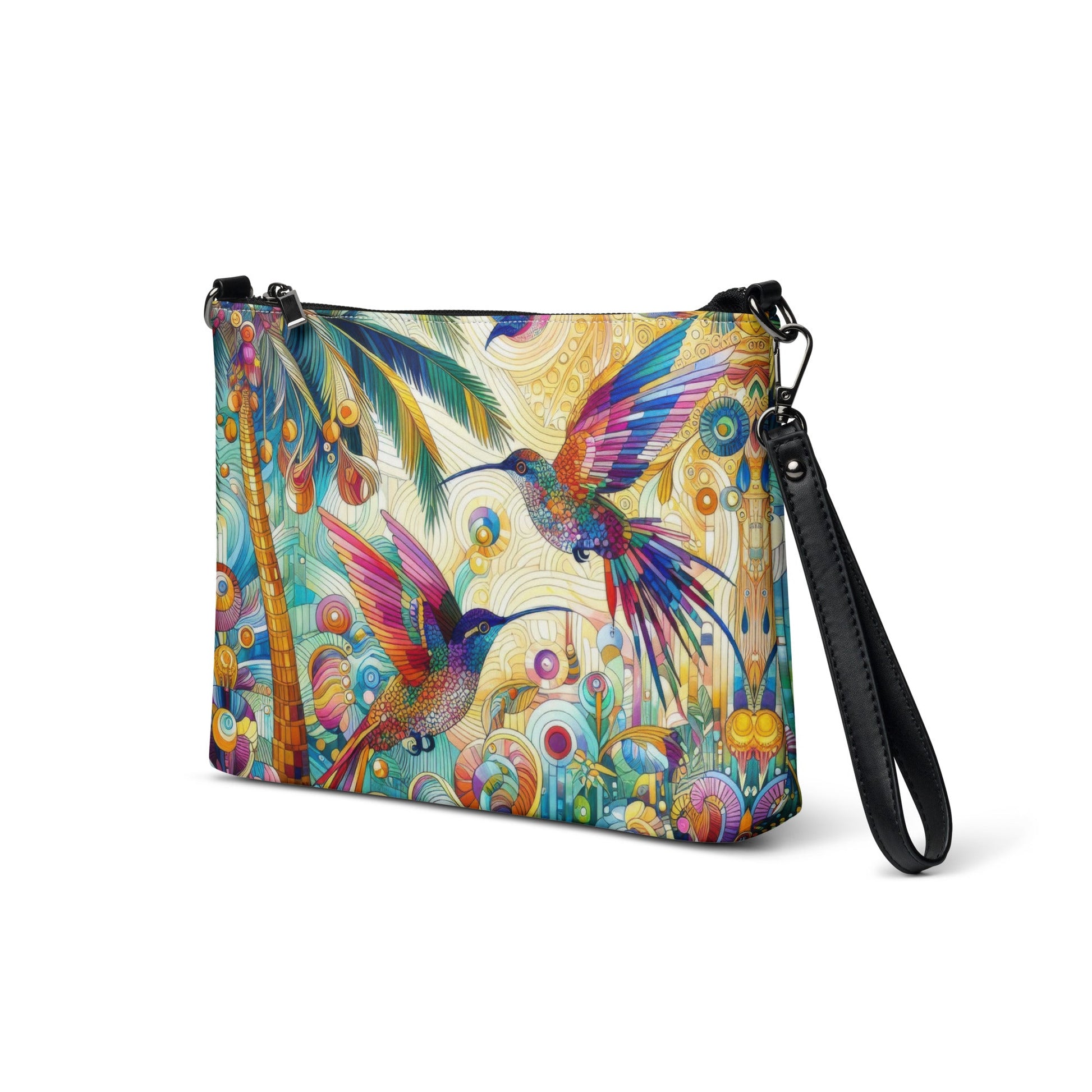Tropical Hummingbirds Crossbody bag - Gregg Acini Adoree Designs - Handbag
