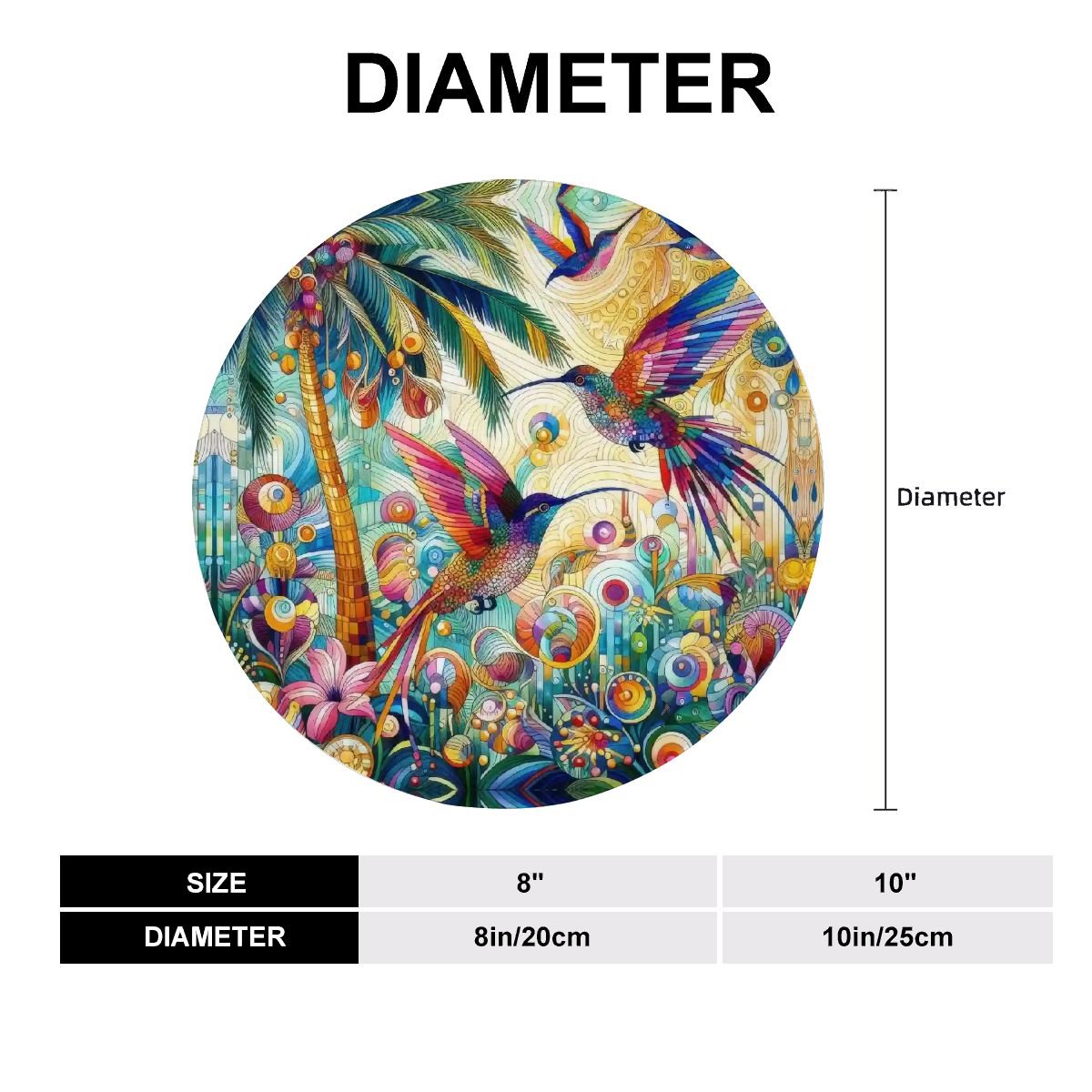 Tropical Hummingbirds Decorative Plate - Gregg Acini Adoree Designs - Home Accessories