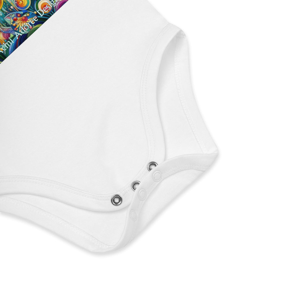 Tropical Hummingbirds Organic cotton baby bodysuit by Gregg Acini Adoree Designs - Gregg Acini Adoree Designs - Baby Bodysuit