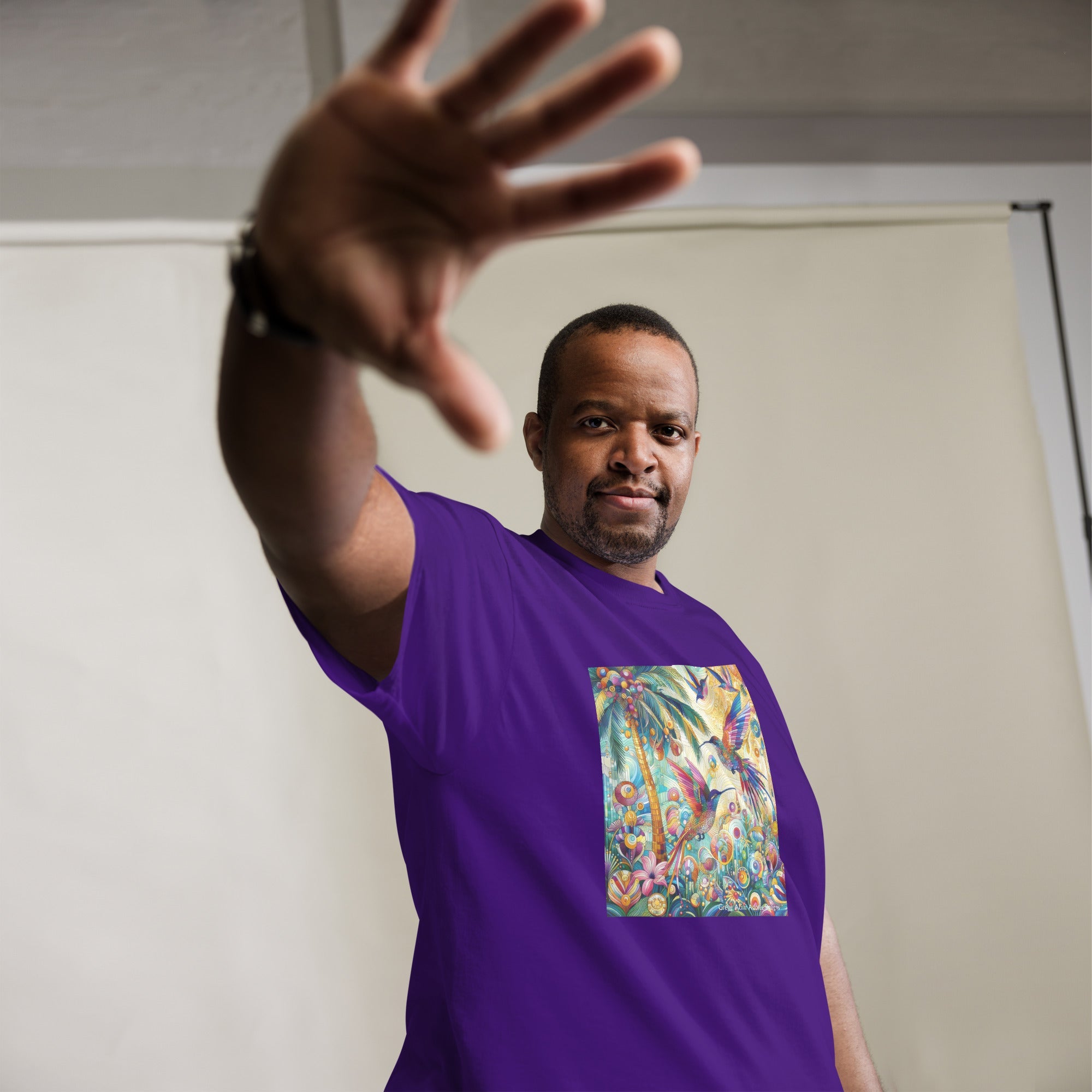 Tropical Hummingbirds Unisex classic tee by Gregg Acini Adoree Designs - Gregg Acini Adoree Designs - Tee Shirt