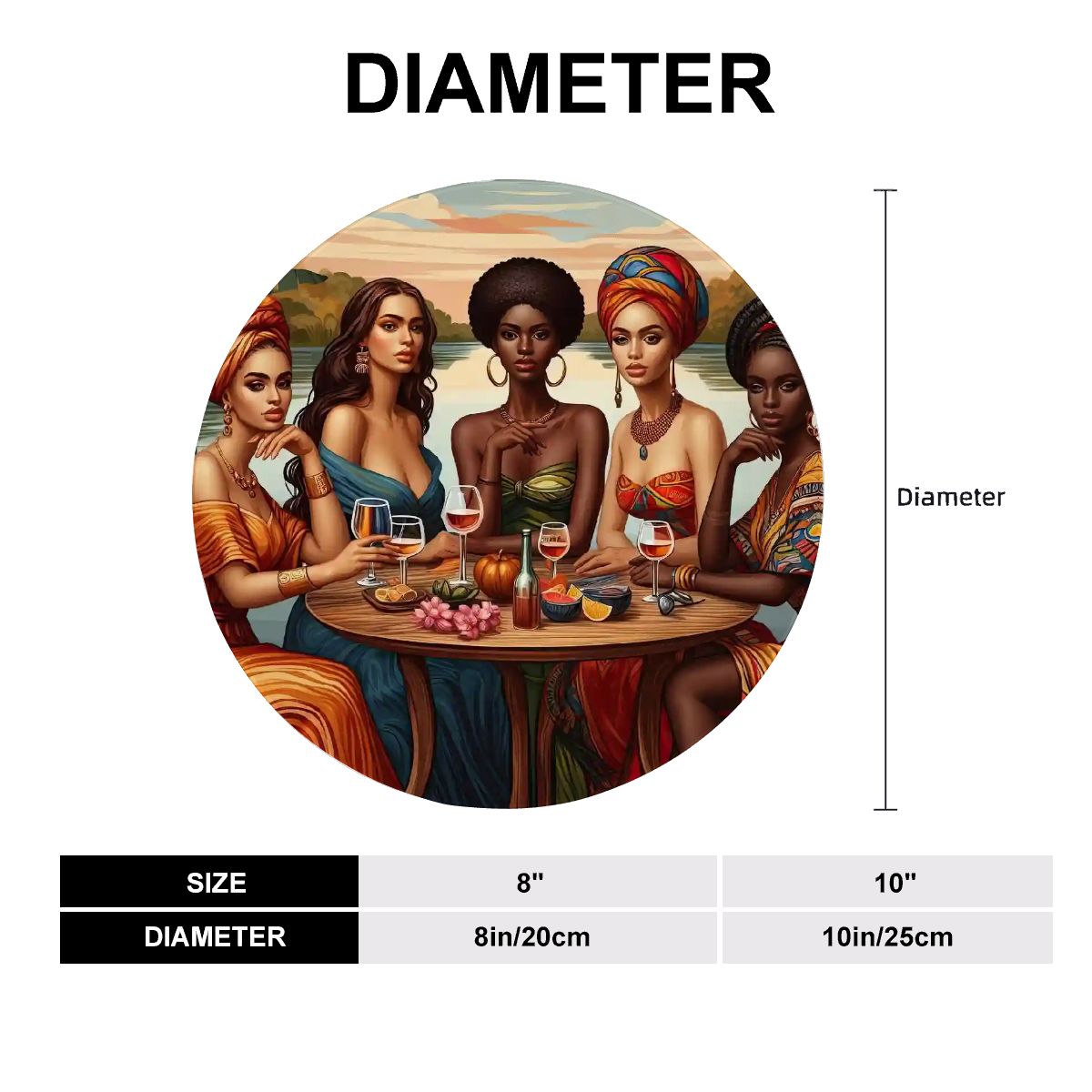 Tropical Ladies Decorative Plate - Gregg Acini Adoree Designs - Home Accessories