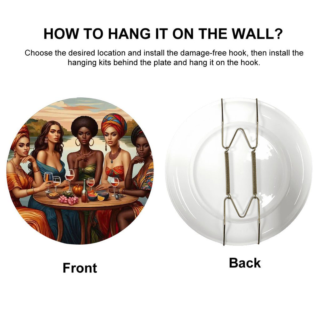 Tropical Ladies Decorative Plate - Gregg Acini Adoree Designs - Home Accessories