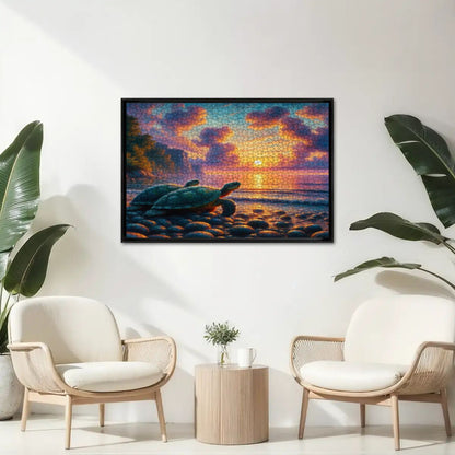 Turtles in the Sunset Wooden Jigsaw Puzzles 1000 pcs - Gregg Acini Adoree Designs - Jigsaw Puzzle