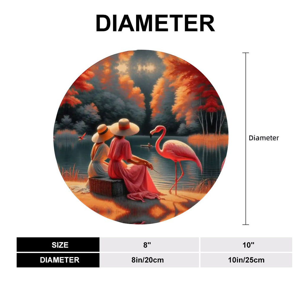 Two Ladies with a Flamingo Decorative Plate - Gregg Acini Adoree Designs - Decorative Plates