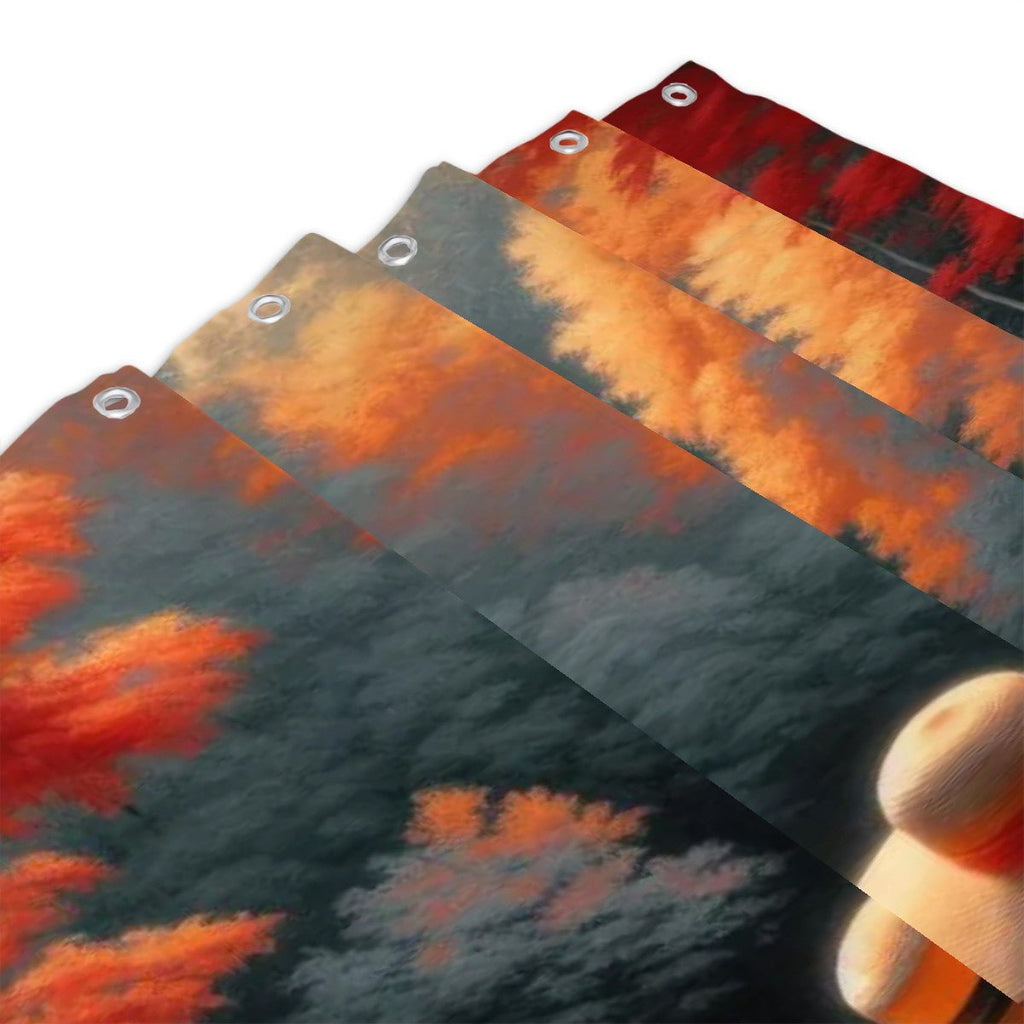 Two Ladies with a Flamingo Shower Curtain - Gregg Acini Adoree Designs - shower curtain