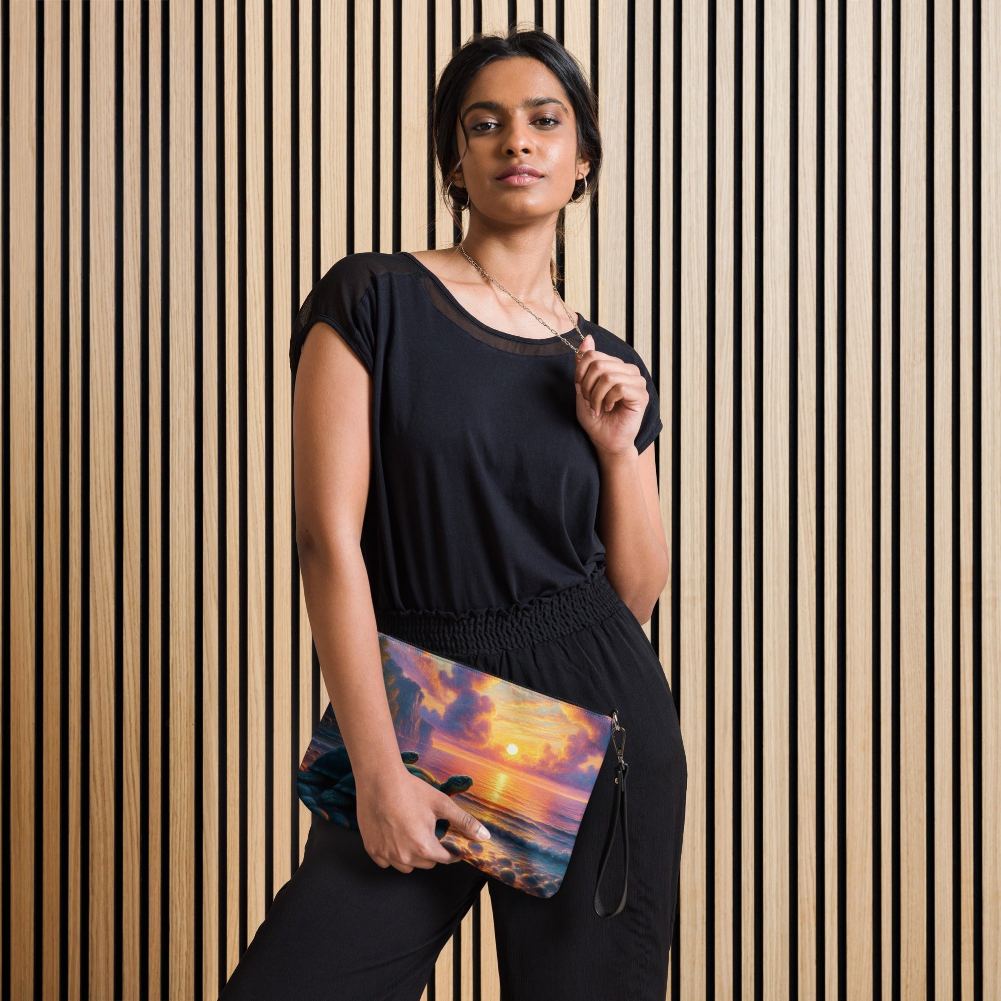 Two Turtles in the Sunset Crossbody bag - Gregg Acini Adoree Designs - Handbag