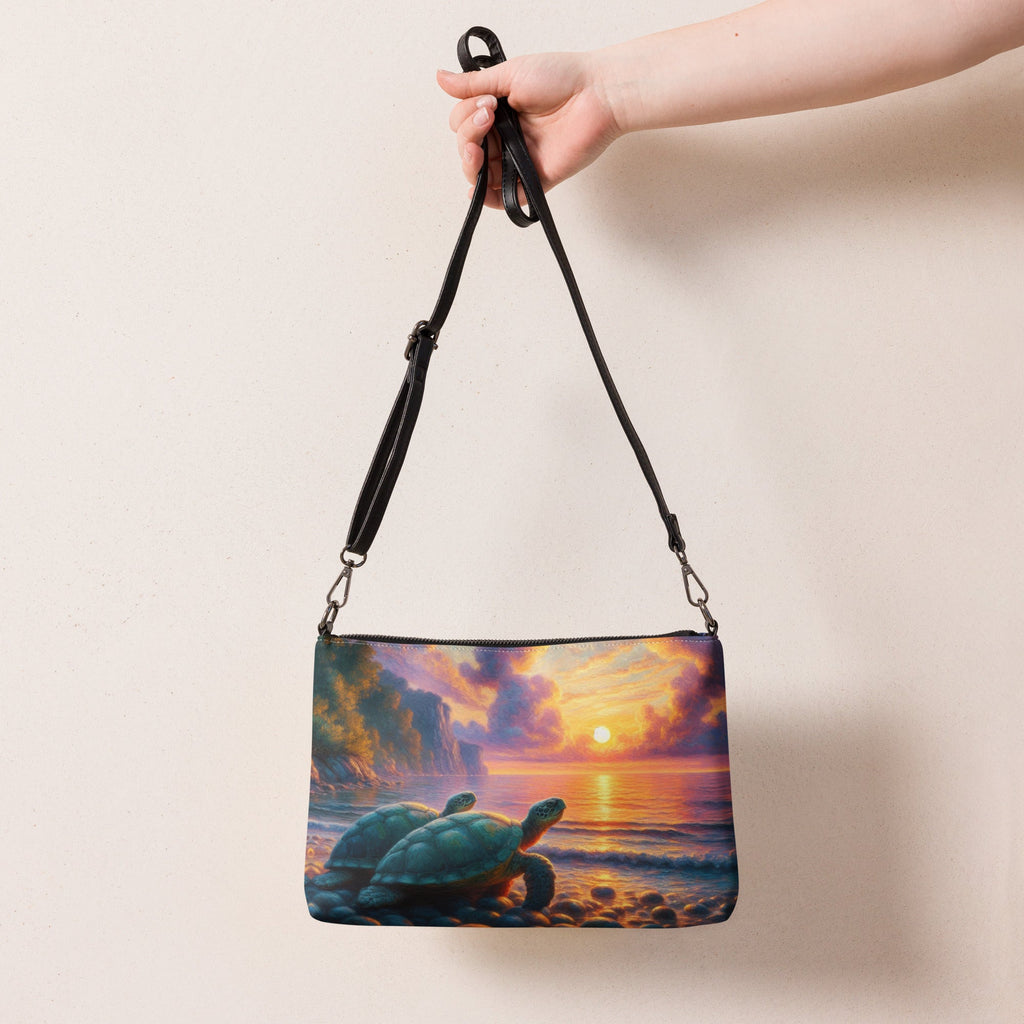 Two Turtles in the Sunset Crossbody bag - Gregg Acini Adoree Designs - Handbag