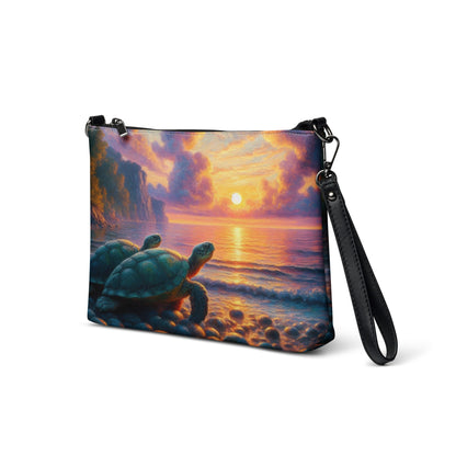 Two Turtles in the Sunset Crossbody bag - Gregg Acini Adoree Designs - Handbag