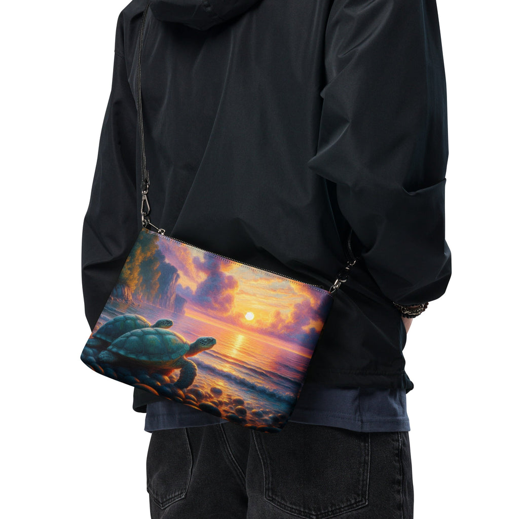 Two Turtles in the Sunset Crossbody bag - Gregg Acini Adoree Designs - Handbag